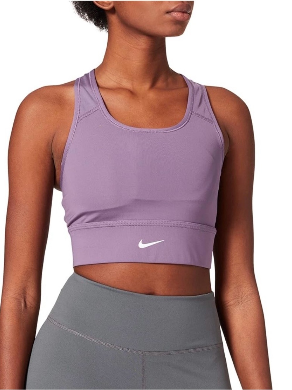 Nike Purple Dri Fit Pull Over Racerback Sports Bra Sz XL No Pads
